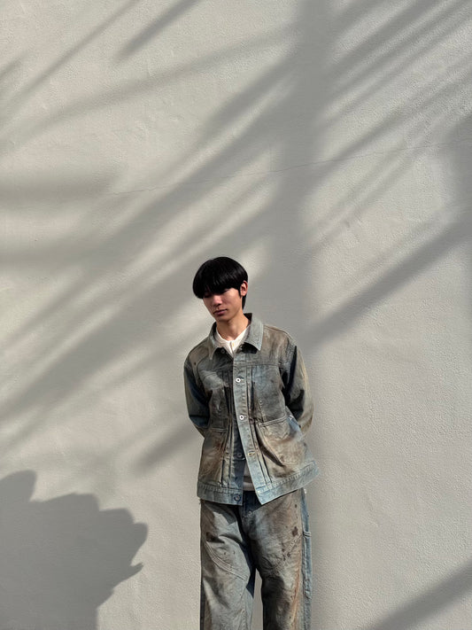 FAF(FAKE AS FLOWERS) TYPE2.5 DIRT DENIM JACKET