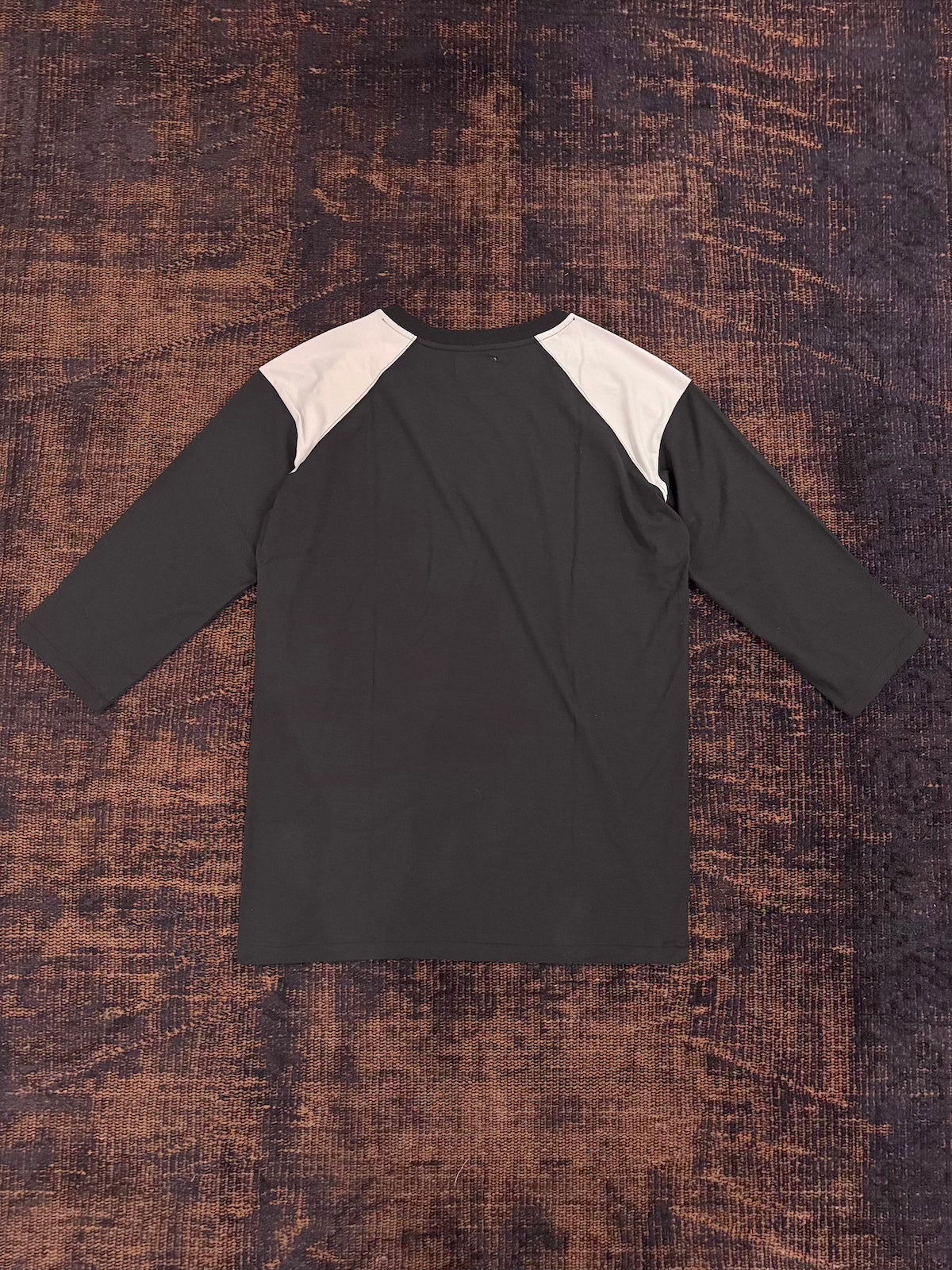 KOZABURO ZENN STATE COLLEGE PRINT QUARTER SLEEVE T-SHIRTS "CHARCOAL"