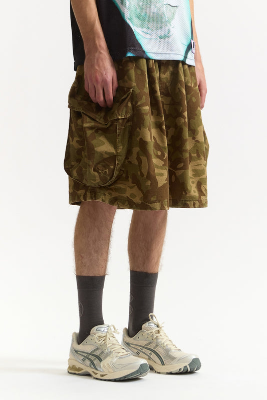 P.A.M. GARDEN VARIETY CAMO CHOW SHORTS