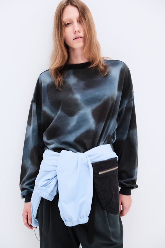 UNDECORATED OVER-PAINTING L/S T-SHIRT