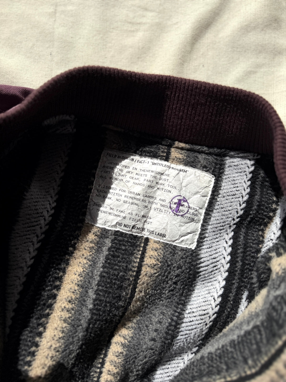 FAF(FAKE AS FLOWERS)　"FACT-1 2Way Jacket" -Ink Navy-