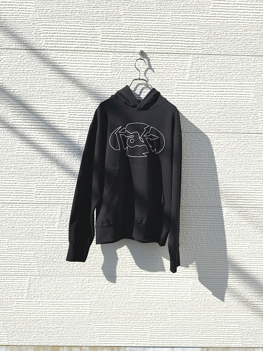 FAF(FAKE AS FLOWERS)　"Graphic Hoodie" -Black-
