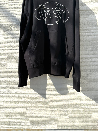 FAF(FAKE AS FLOWERS)　"Graphic Hoodie" -Black-