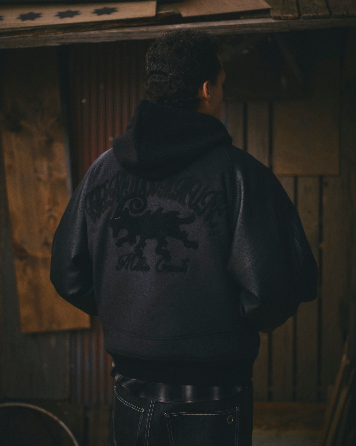 FAF(FAKE AS FLOWERS)　"TNC Team Jacket" -black-