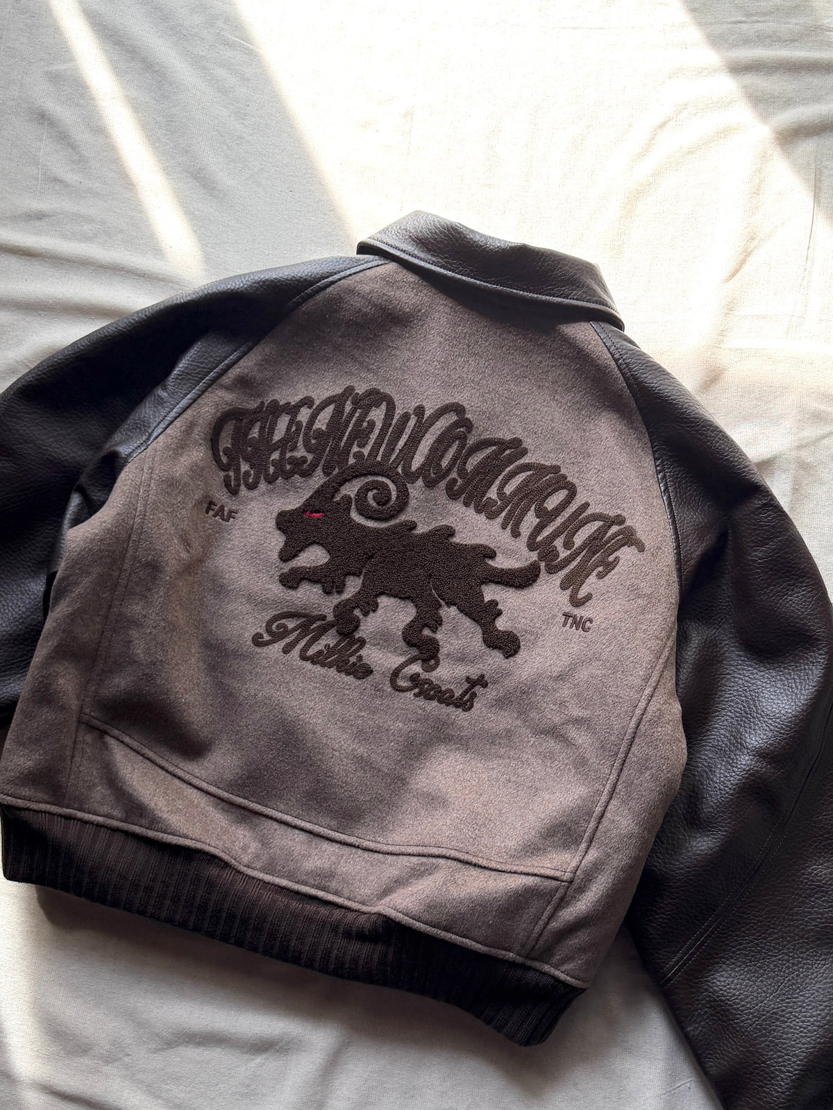 FAF(FAKE AS FLOWERS)　"TNC Team Jacket" -brown-