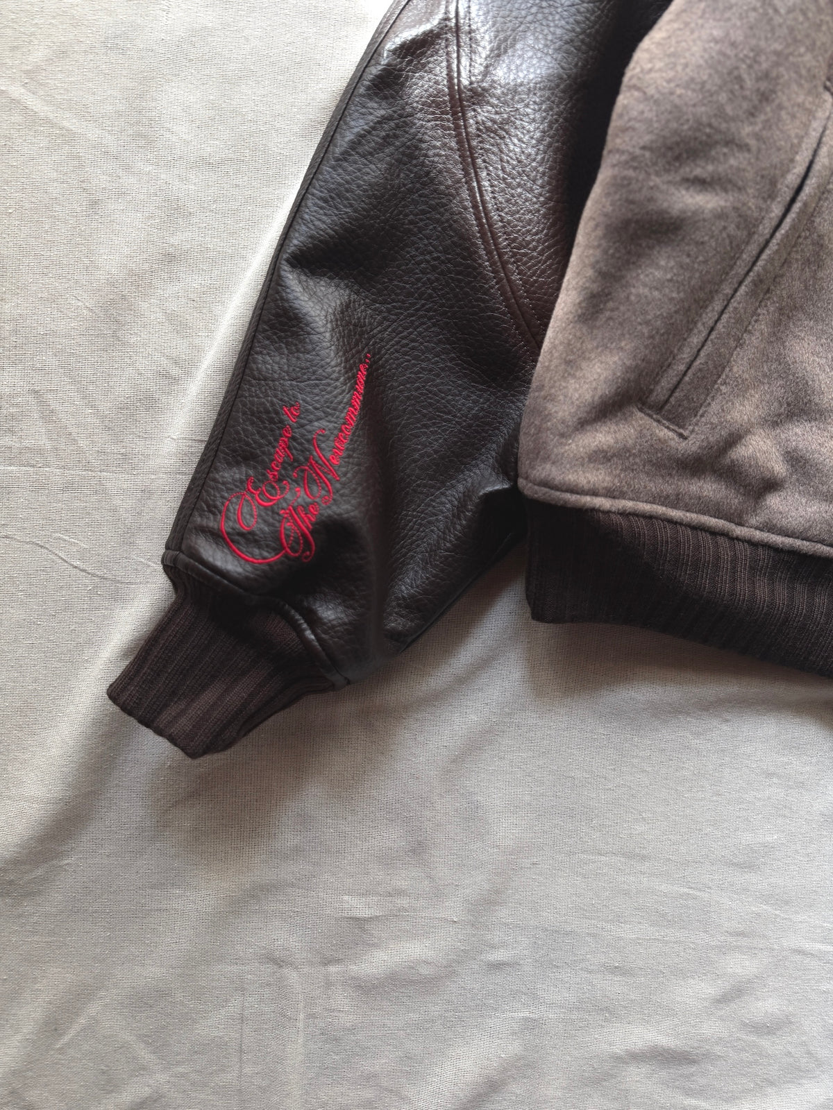 FAF(FAKE AS FLOWERS)　"TNC Team Jacket" -brown-