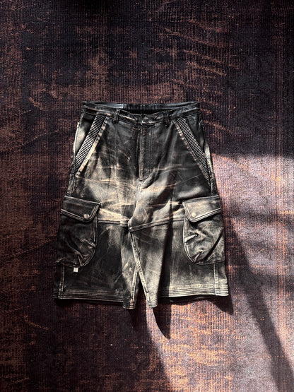 FAF(FAKE AS FLOWERS)　Leather Shorts
