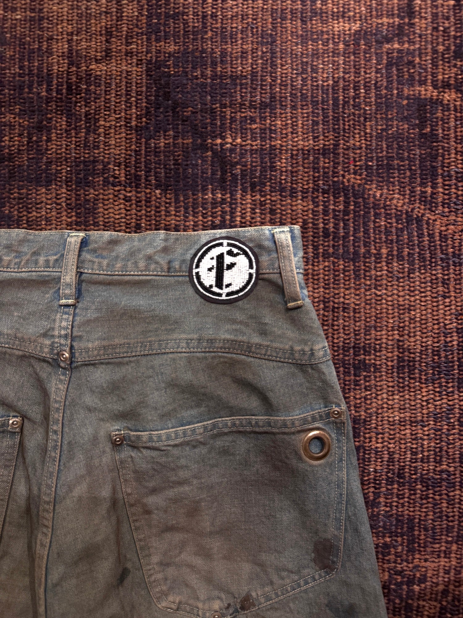 FAF(FAKE AS FLOWERS) NEWCOMMUNE DIRT BAGGY DENIM – ENCORE