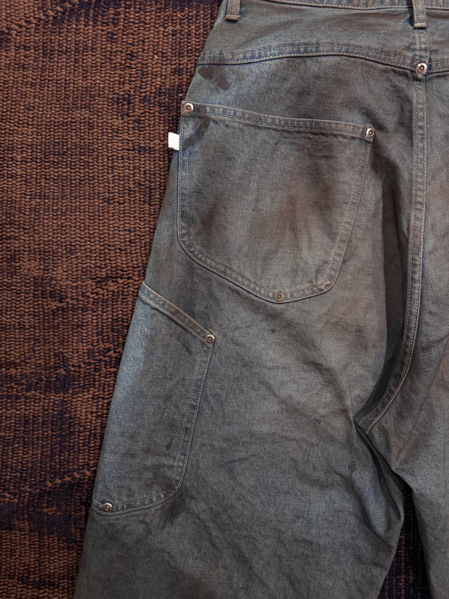 FAF(FAKE AS FLOWERS) NEWCOMMUNE DIRT BAGGY DENIM – ENCORE