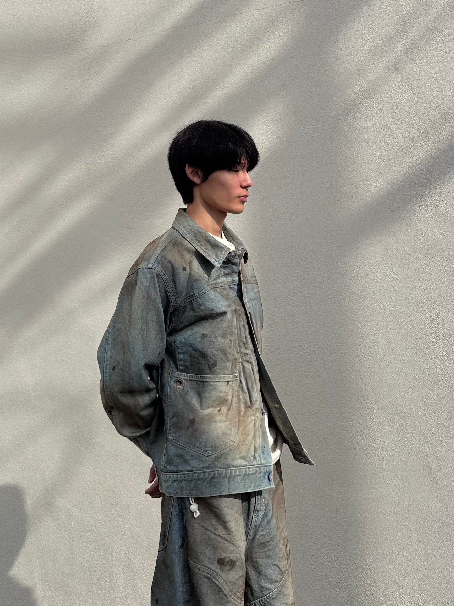 FAF(FAKE AS FLOWERS)　TYPE2.5 DIRT DENIM JACKET