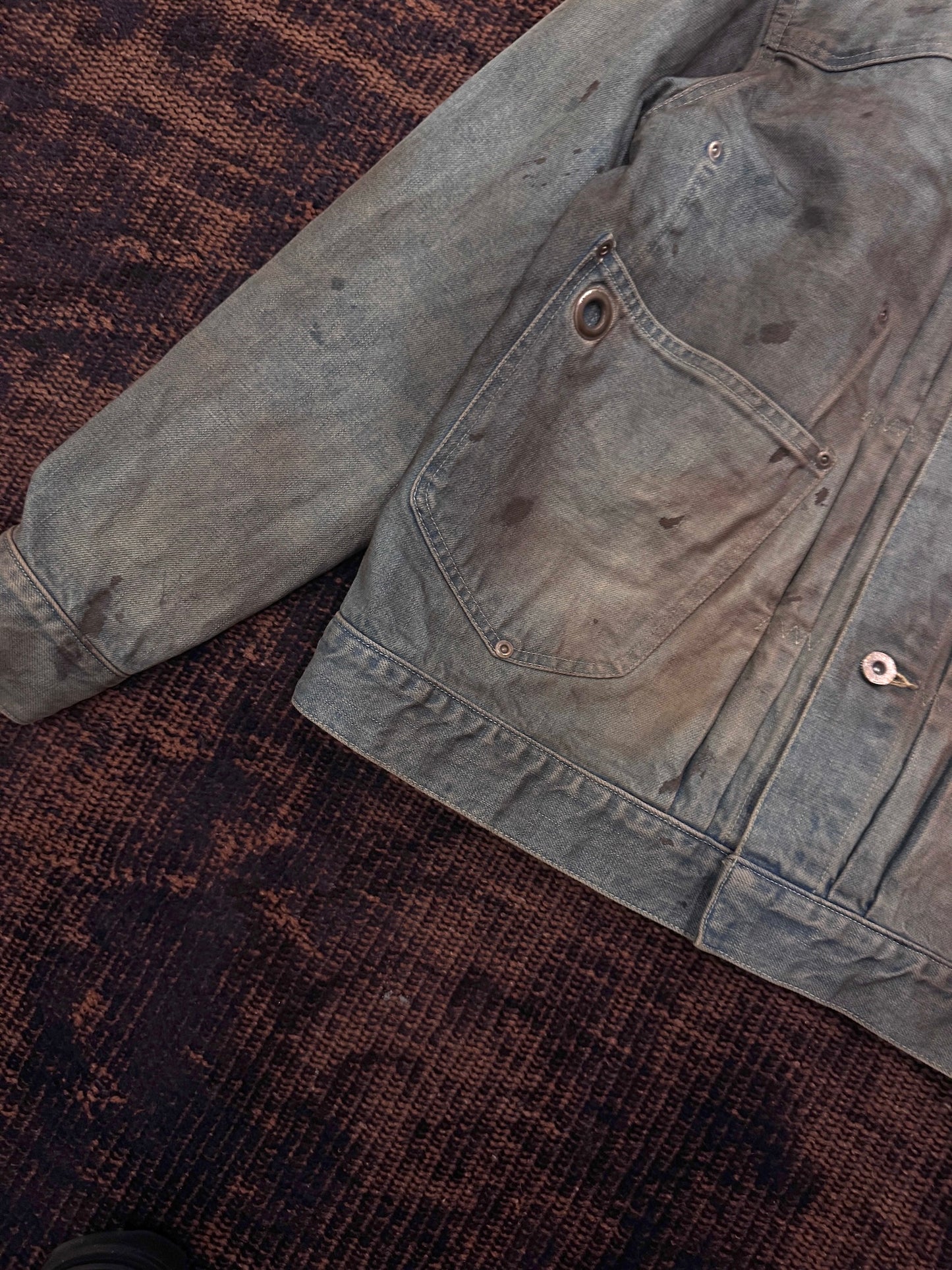 FAF(FAKE AS FLOWERS)　TYPE2.5 DIRT DENIM JACKET