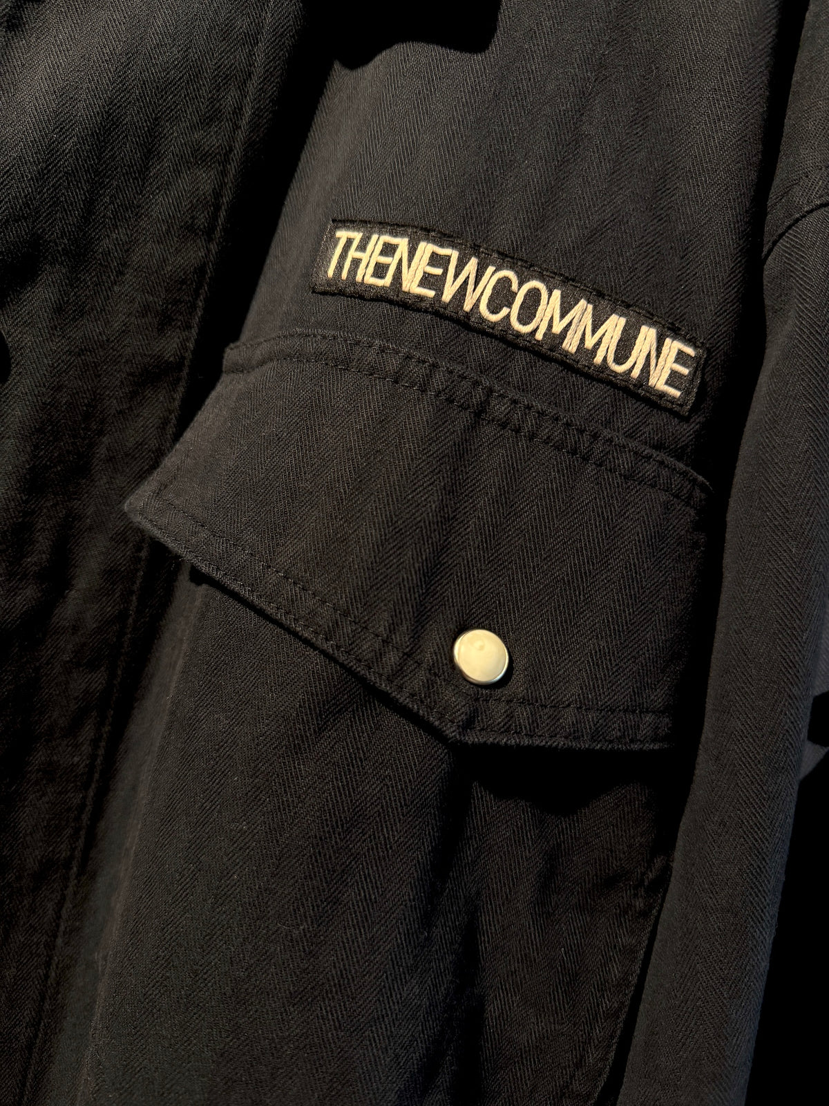 FAF(FAKE AS FLOWERS)　"Double Sleeve Utility Shirts" -Black-