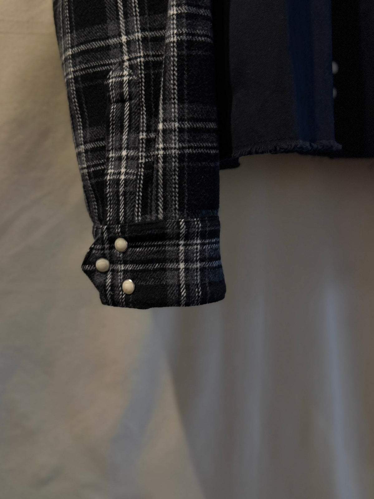 FAF(FAKE AS FLOWERS)　"Double Sleeve Utility Shirts" -Black-