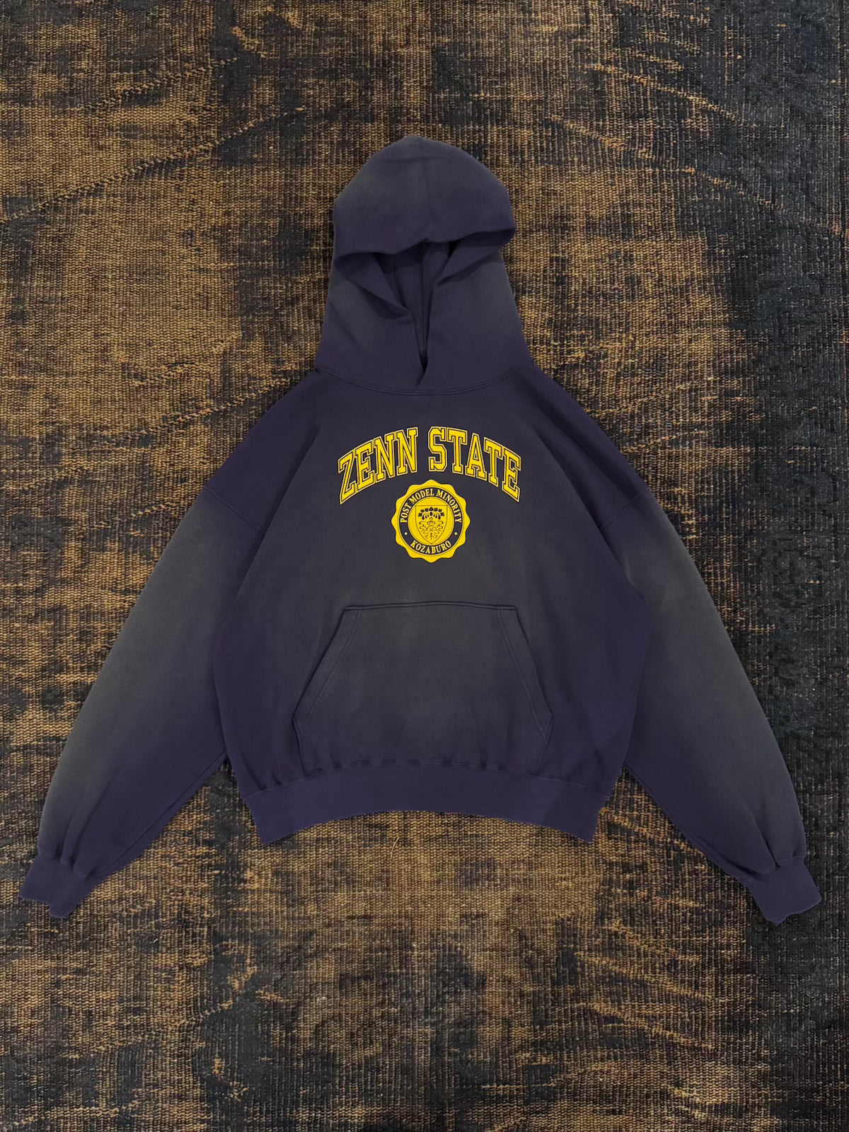 KOZABURO　ZENN STATE PRINT FADED HOODIE