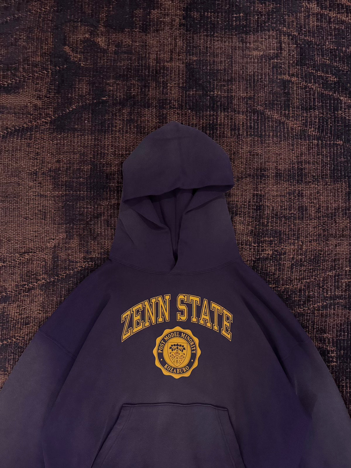 KOZABURO　ZENN STATE PRINT FADED HOODIE