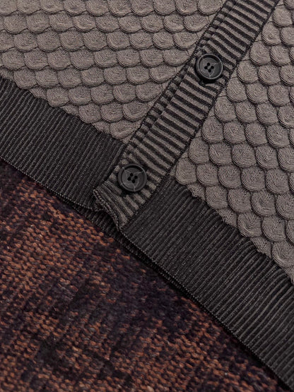 KOZABURO　SCALE KNIT CARDIGAN