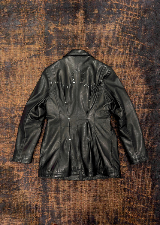 KOZABURO　PRM FOLDED LEATHER JACKET