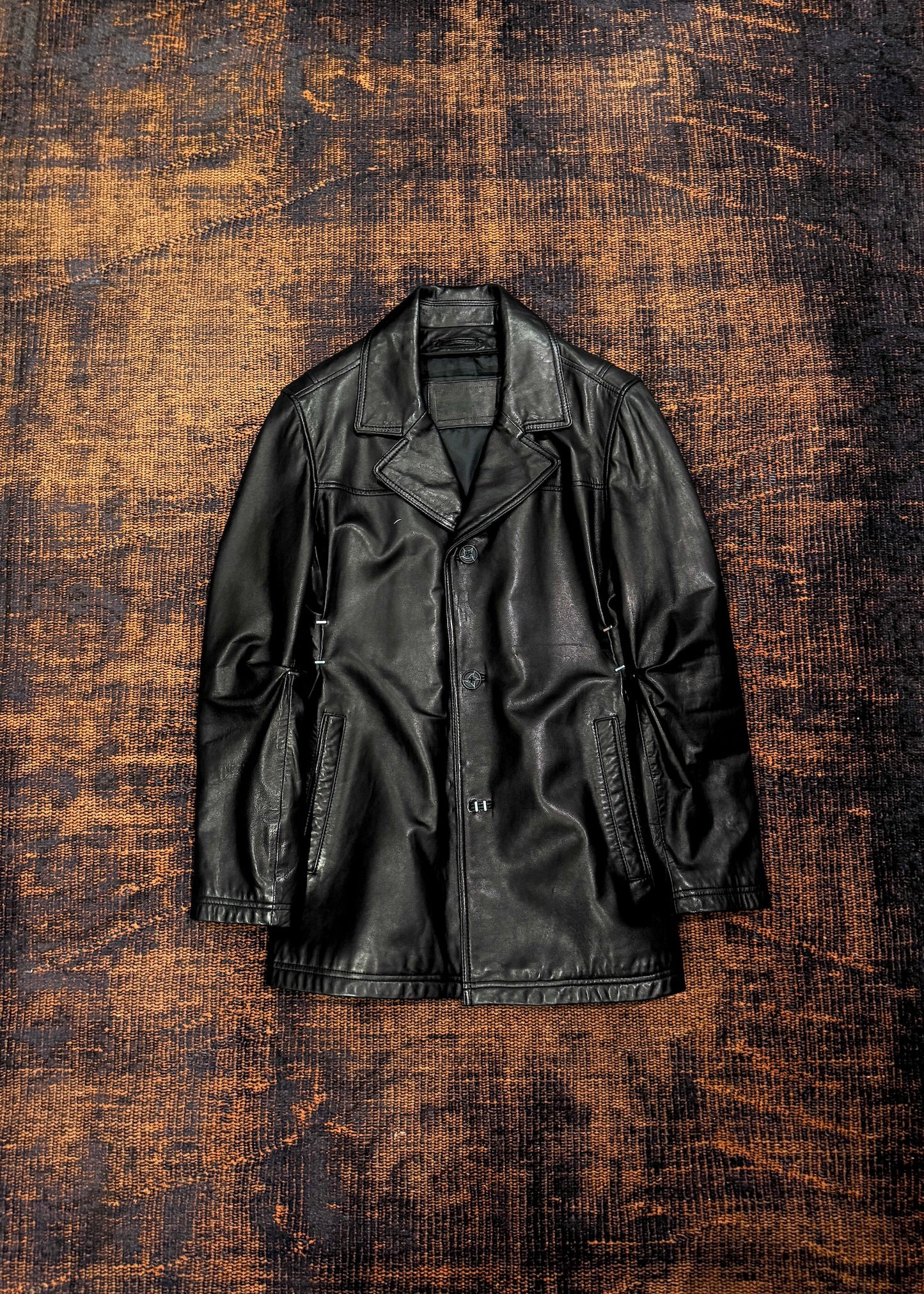 KOZABURO　PRM FOLDED LEATHER JACKET