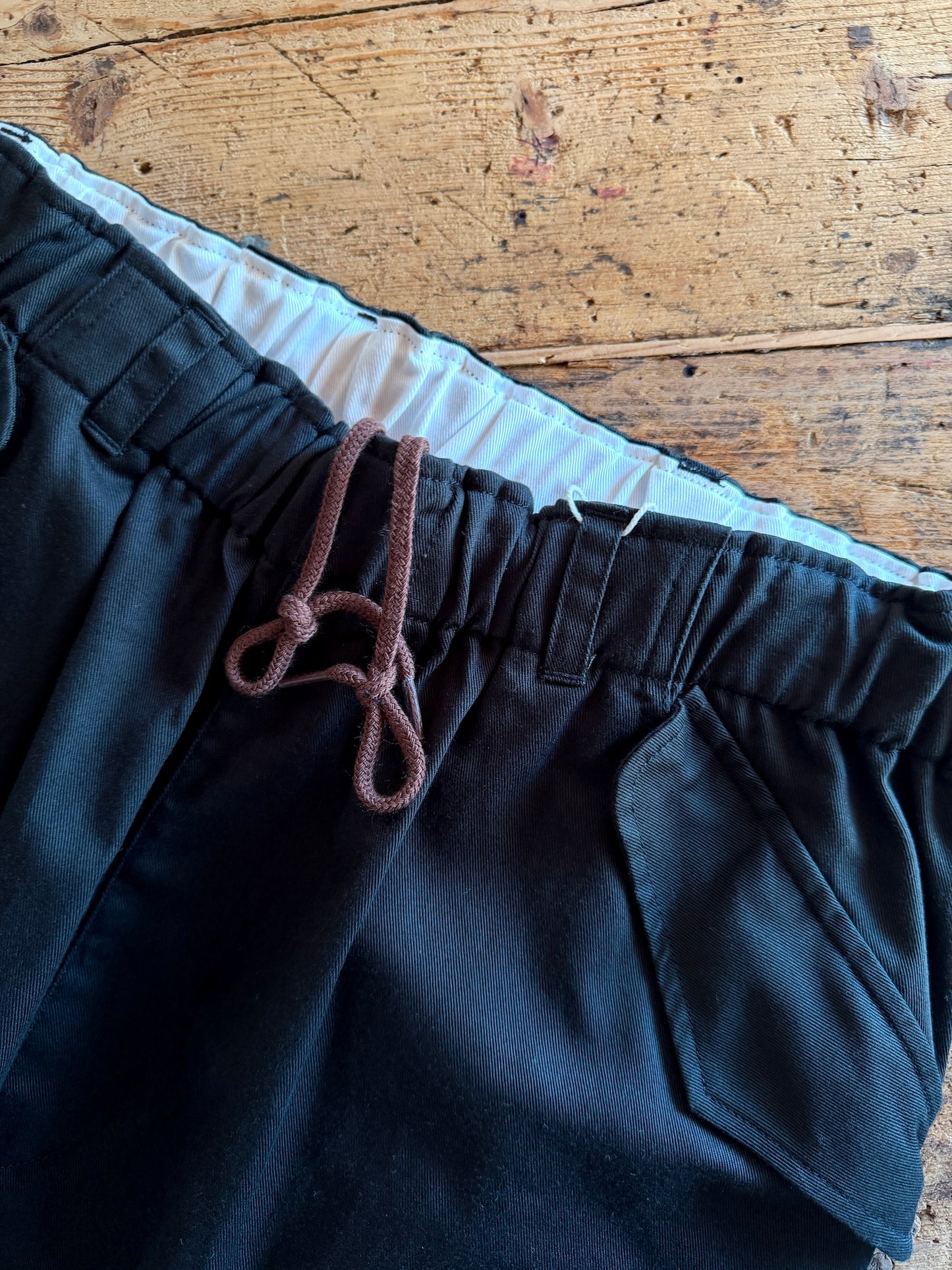 RELAX FIT "ARMY NAVY easy slacks"      -BLACK-