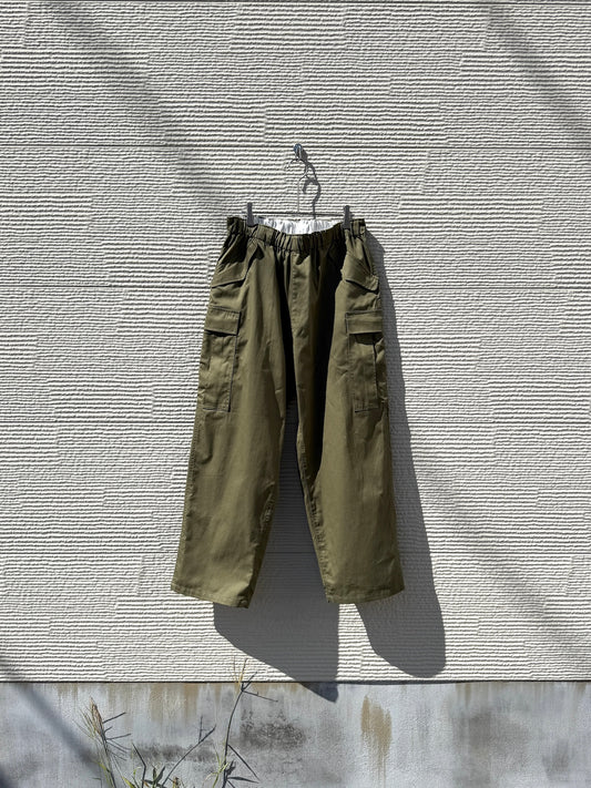 RELAX FIT "ARMY NAVY easy slacks"      -OLIVE DRAB-