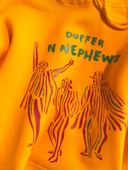 The DUFFER N NEPHEWS　"PAN AFRICAN PRINT HOODIE" -gold-