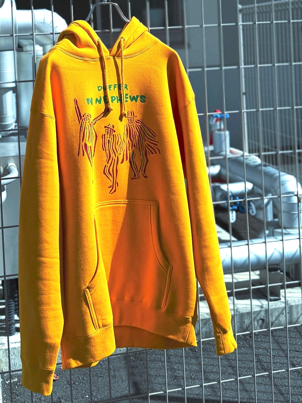 The DUFFER N NEPHEWS　"PAN AFRICAN PRINT HOODIE" -gold-