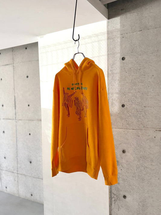 The DUFFER N NEPHEWS　"PAN AFRICAN PRINT HOODIE" -gold-