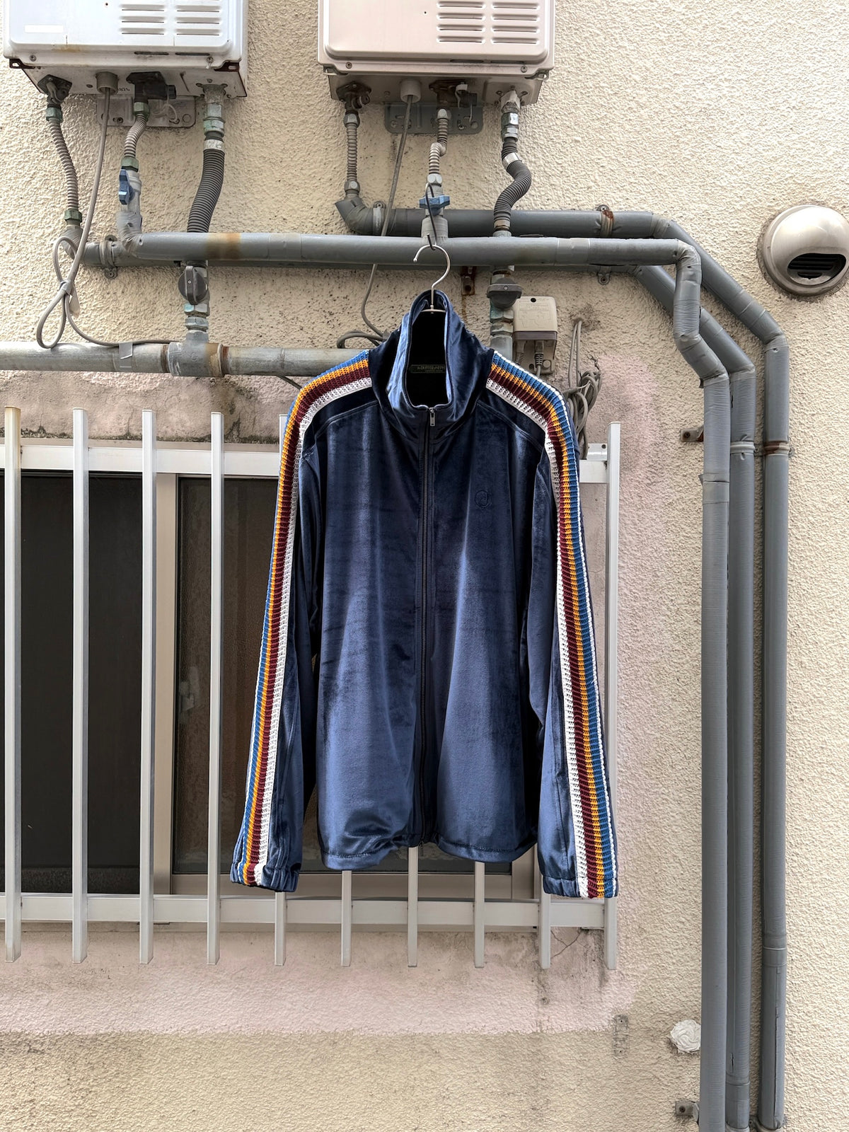 The DUFFER N NEPHEWS　"VELOUR TRACK JACKET" -navy-