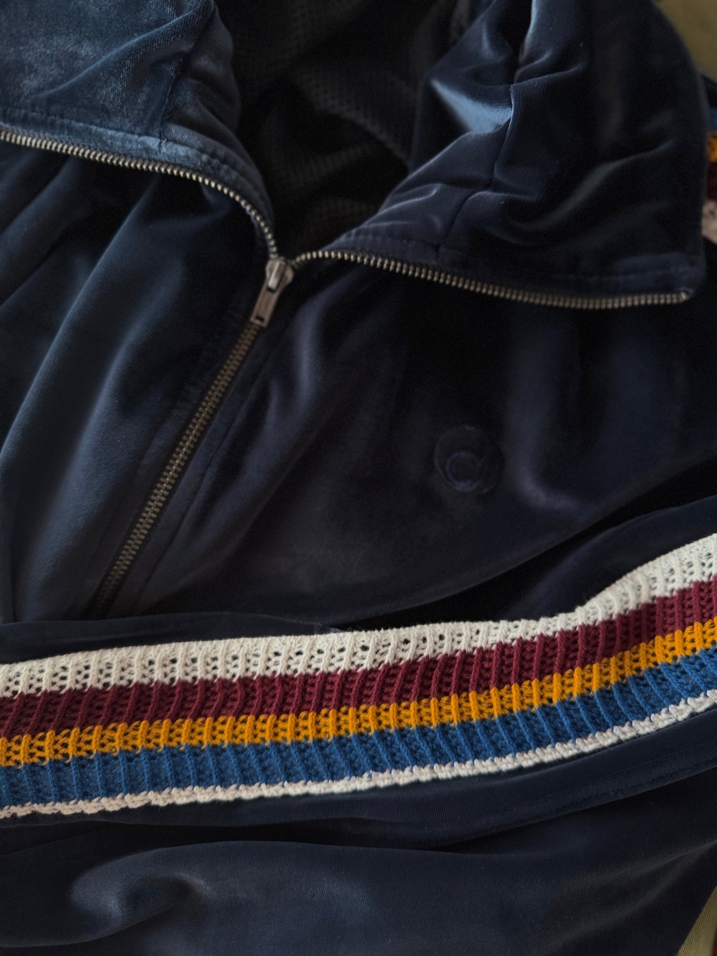 The DUFFER N NEPHEWS　"VELOUR TRACK JACKET" -navy-