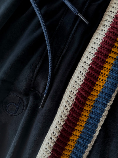 The DUFFER N NEPHEWS　"VELOUR TRACK PANTS" -navy-