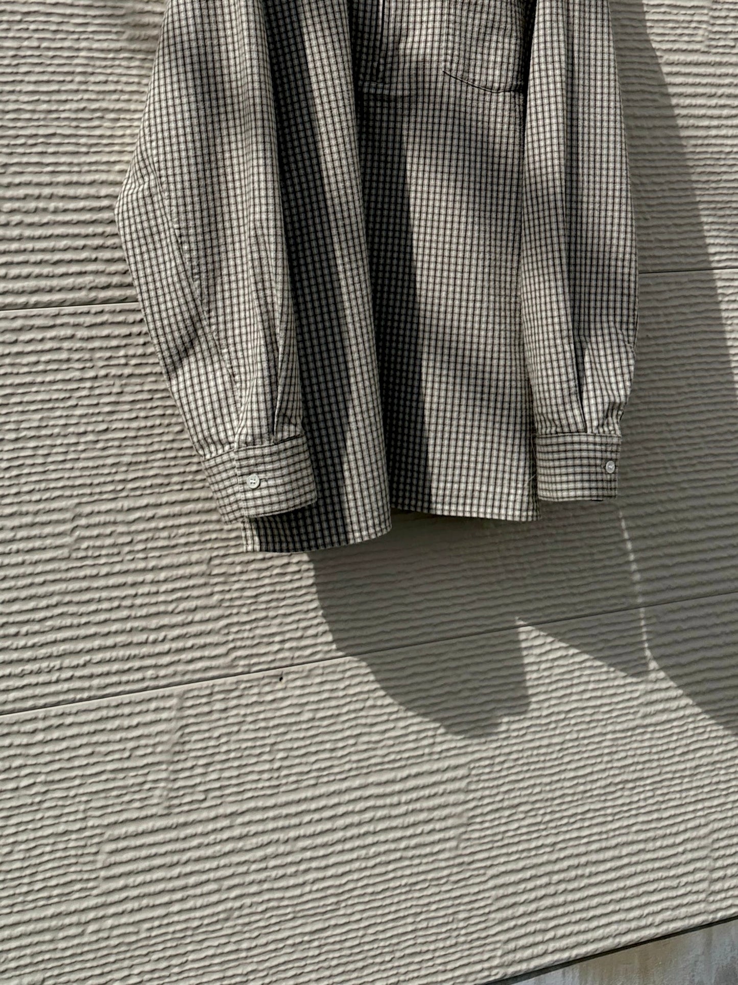 UNDECORATED　"FLANNEL CHECK COTTON ZIP TOP"