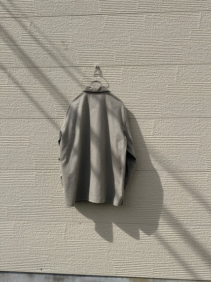 UNDECORATED　"FLANNEL CHECK COTTON ZIP TOP"
