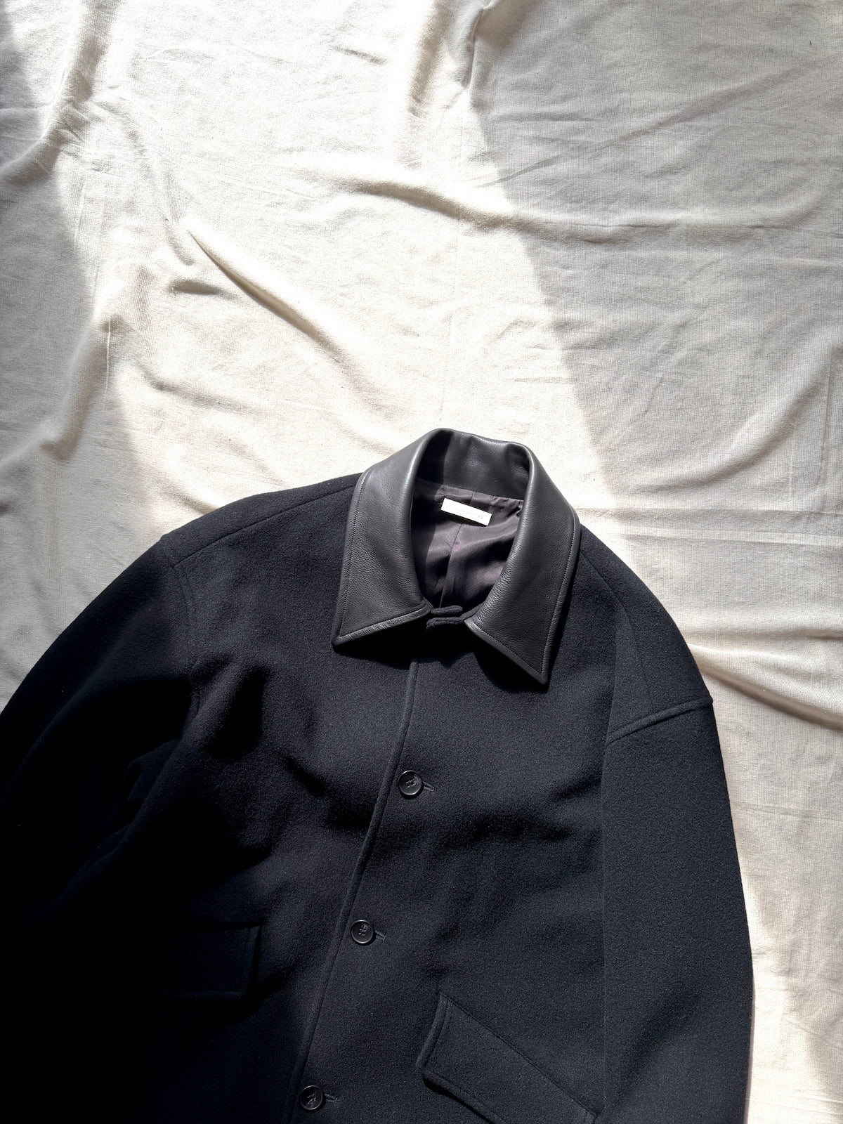 UNDECORATED　"HIGH GAGE WOOL FLEECE HALF COAT"
