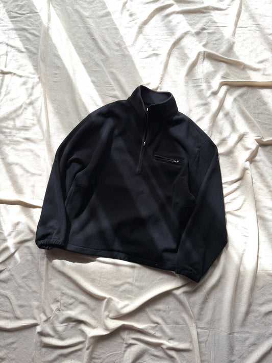 UNDECORATED　"HIGH GAGE WOOL FLEECE ZIP TOP" -black-
