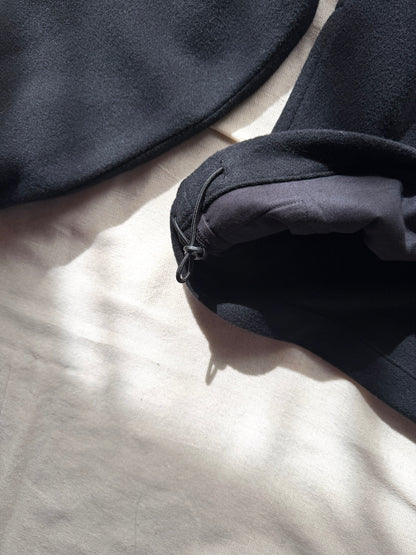 UNDECORATED　"HIGH GAGE WOOL FLEECE ZIP TOP" -black-