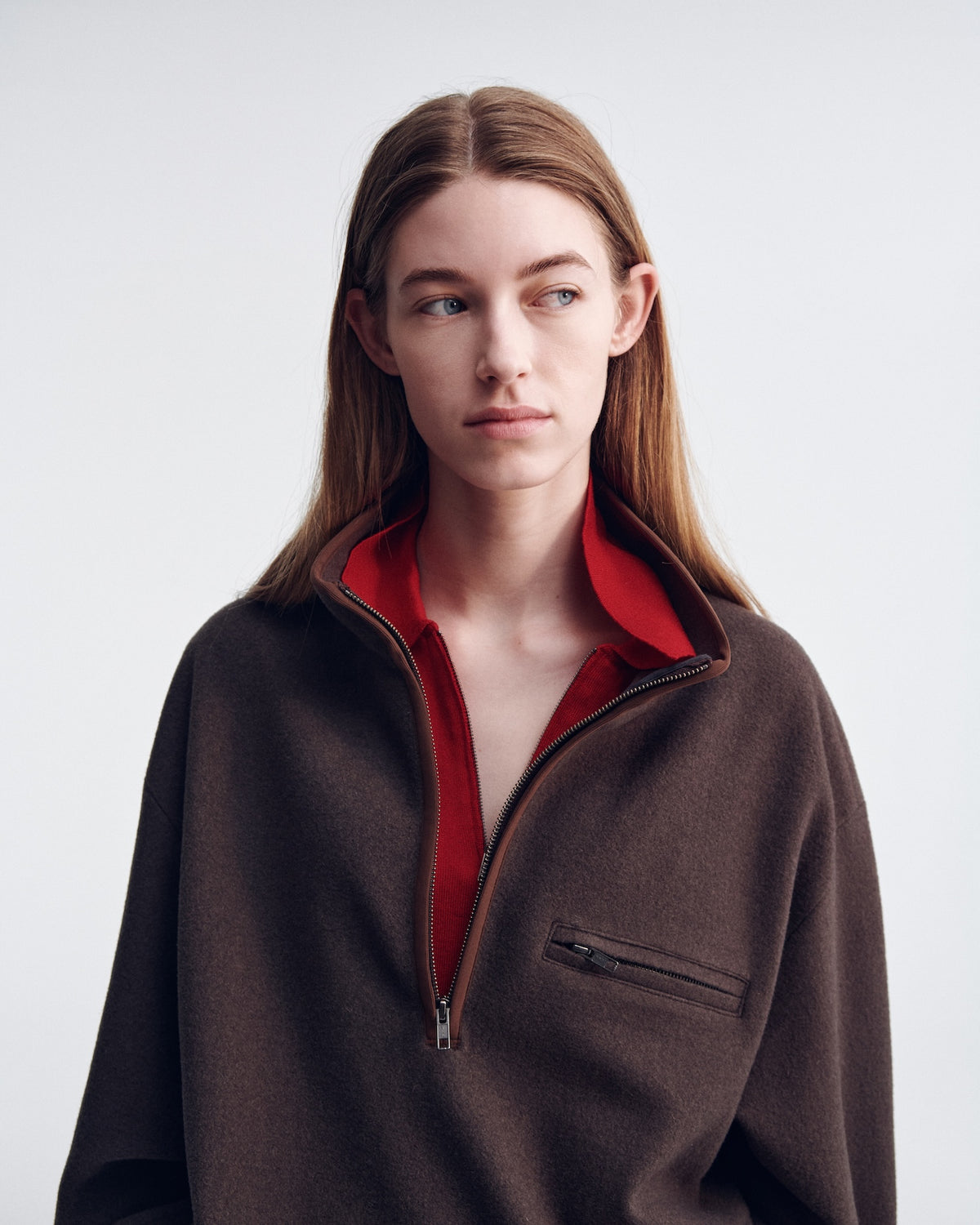 UNDECORATED　"WOOL ZIP KNIT"