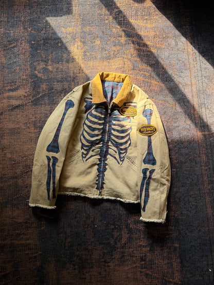 FAF(FAKE AS FLOWERS)　"Canvas Bone Jacket" -beige-