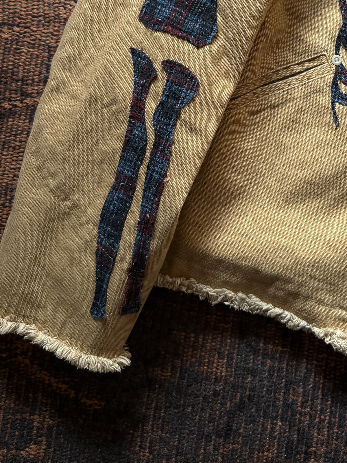 FAF(FAKE AS FLOWERS)　"Canvas Bone Jacket" -beige-