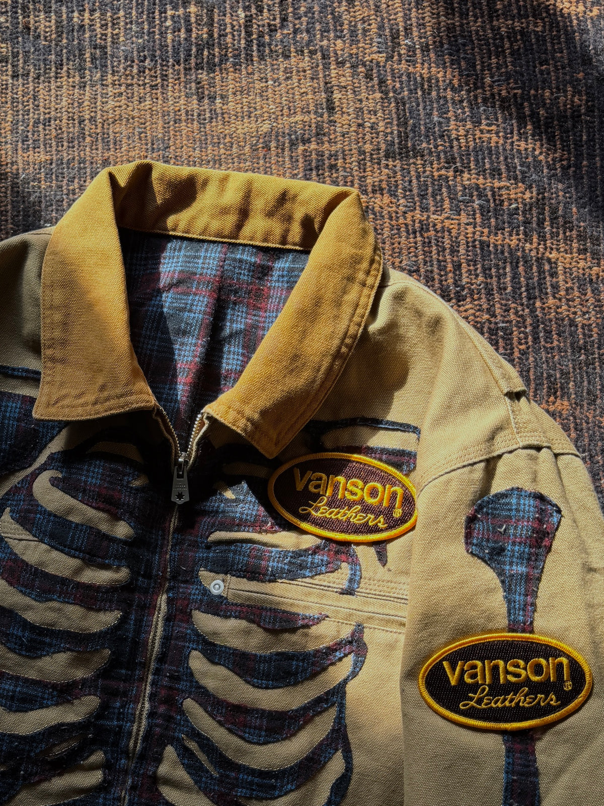 FAF(FAKE AS FLOWERS)　"Canvas Bone Jacket" -beige-