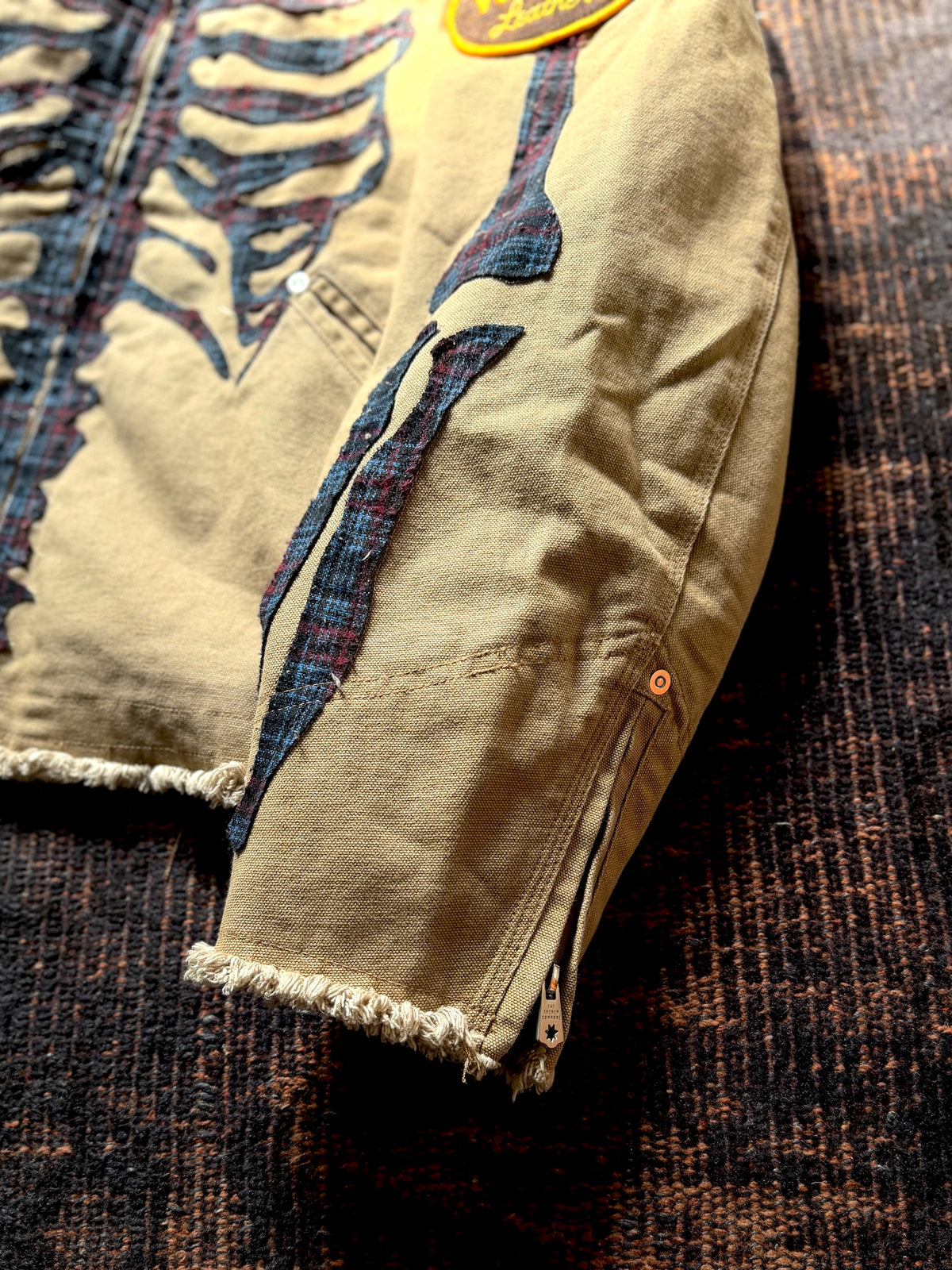 FAF(FAKE AS FLOWERS)　"Canvas Bone Jacket" -beige-