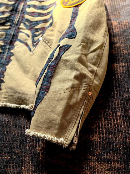 FAF(FAKE AS FLOWERS)　"Canvas Bone Jacket" -beige-