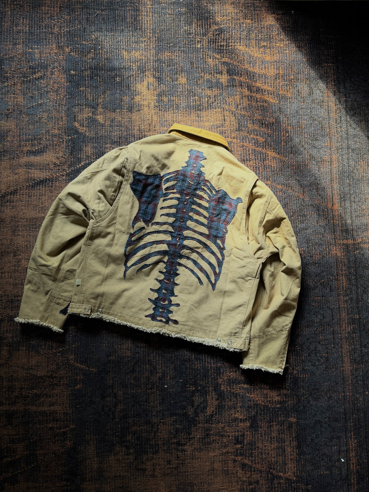 FAF(FAKE AS FLOWERS)　"Canvas Bone Jacket" -beige-