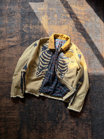 FAF(FAKE AS FLOWERS)　"Canvas Bone Jacket" -beige-