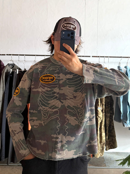 FAF(FAKE AS FLOWERS)　"Themal Bone L/S Shirts" -wik camo-