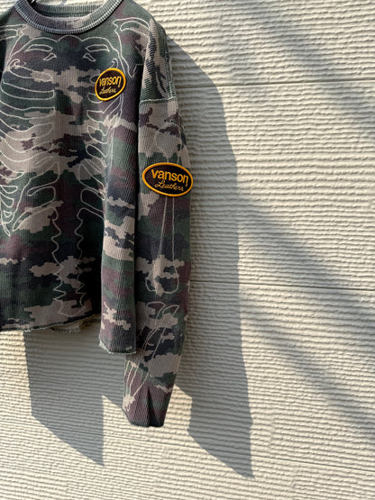FAF(FAKE AS FLOWERS)　"Themal Bone L/S Shirts" -wik camo-