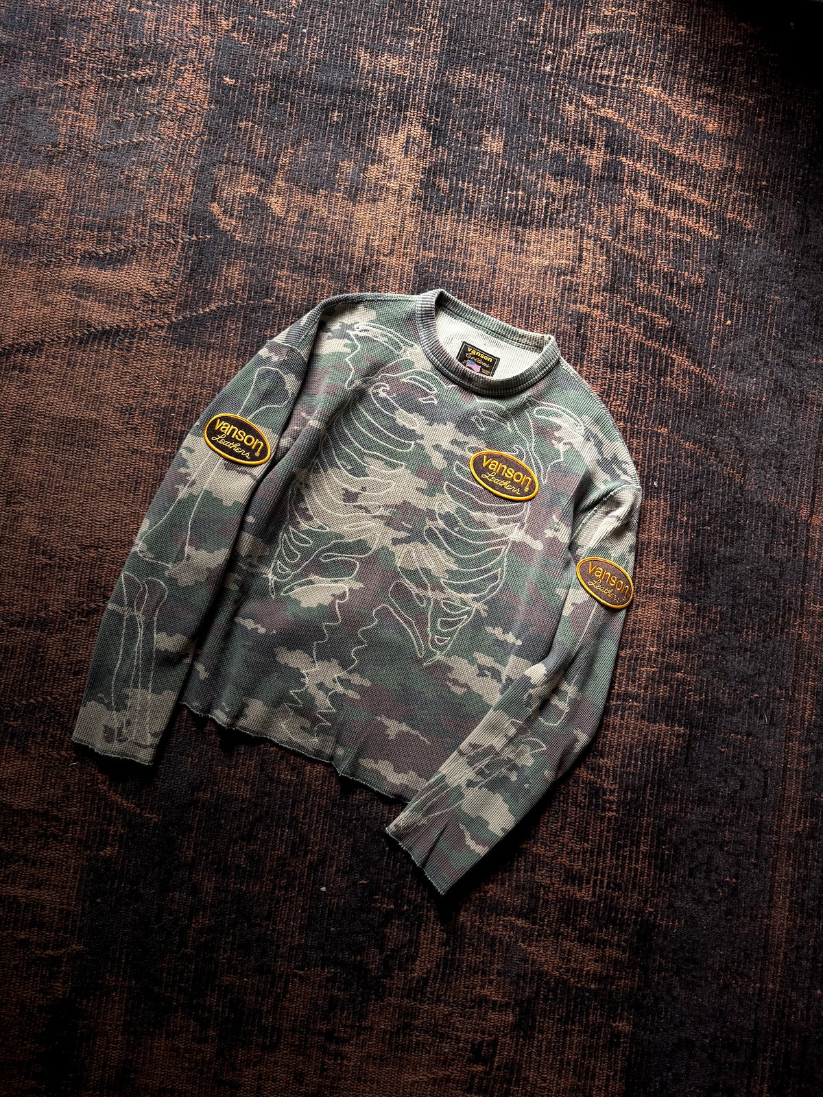 FAF(FAKE AS FLOWERS)　"Themal Bone L/S Shirts" -wik camo-