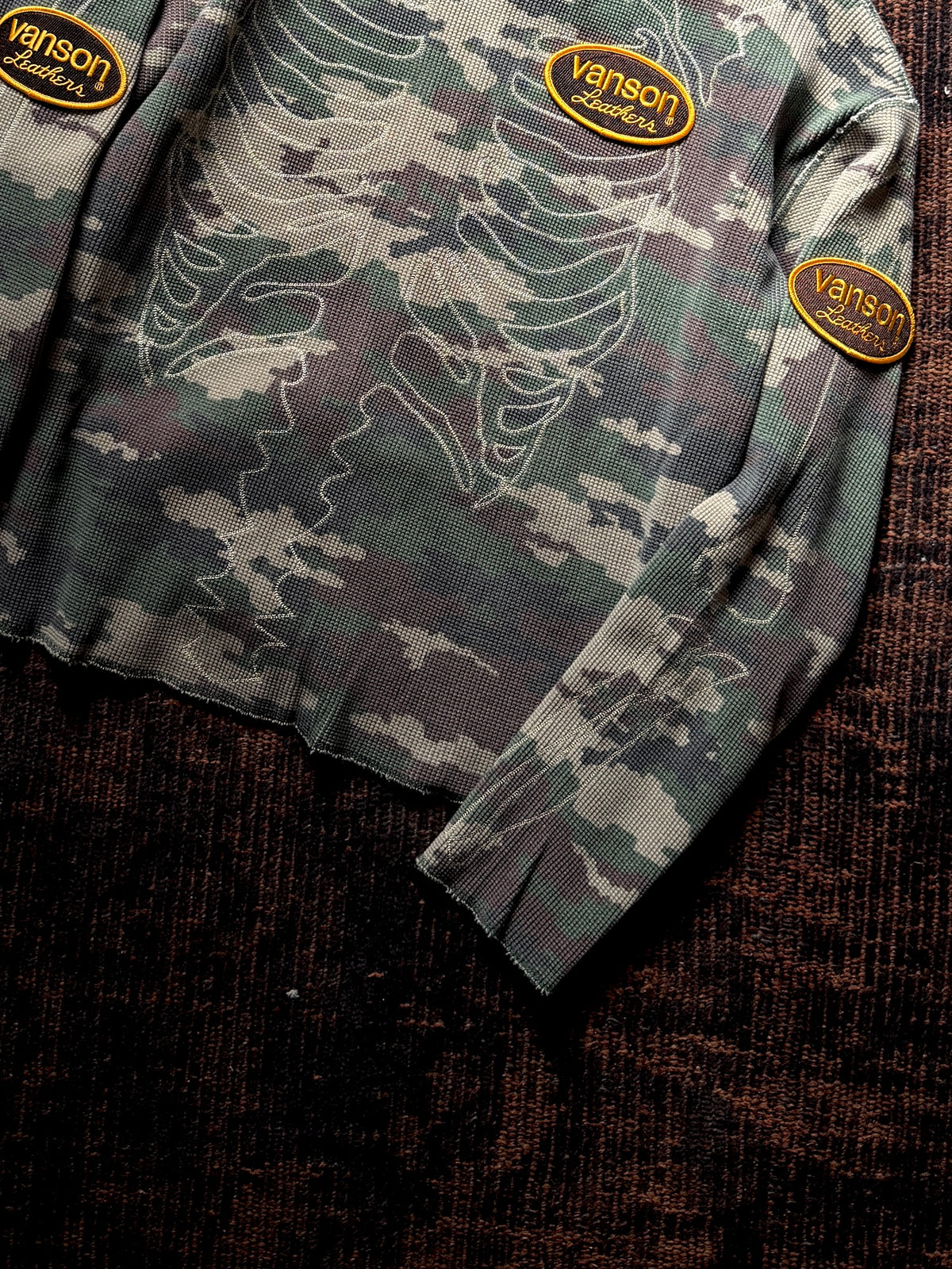 FAF(FAKE AS FLOWERS)　"Themal Bone L/S Shirts" -wik camo-