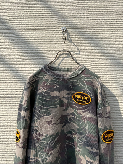 FAF(FAKE AS FLOWERS)　"Themal Bone L/S Shirts" -wik camo-