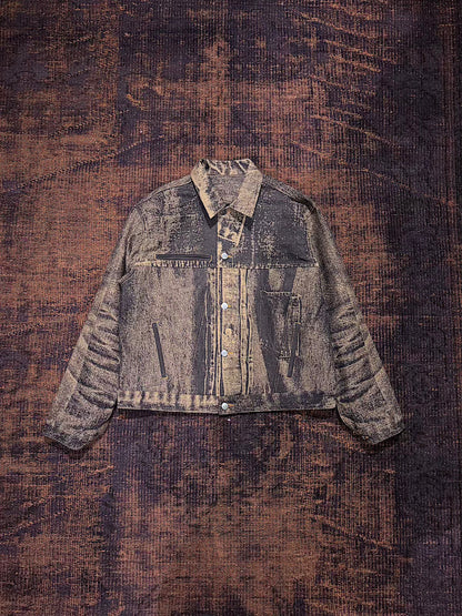 daisuke tanabe　x-ray jacuard denim jacket