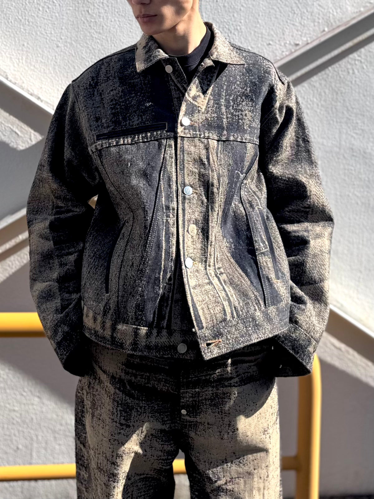 daisuke tanabe　x-ray jacuard denim jacket